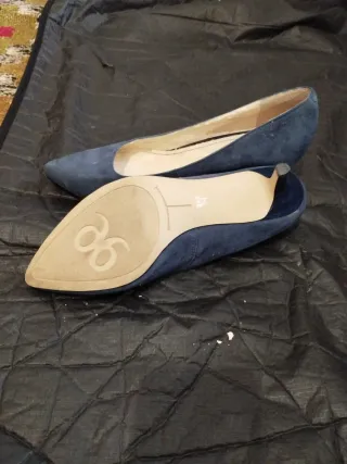 Zapatos de tacón azul