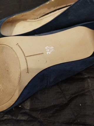 Zapatos de tacón azul