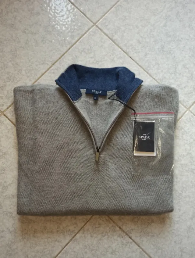 Maglione uomo SPADA invernale grigio taglia XL