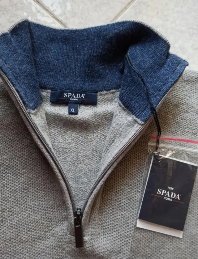 Maglione uomo SPADA invernale grigio taglia XL