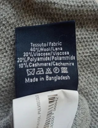 Maglione uomo SPADA invernale grigio taglia XL