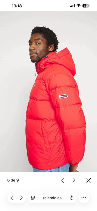 Chaqueta  Tommy jeans  roja talla L