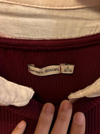 Jersey granate con camisa blanca Talla S