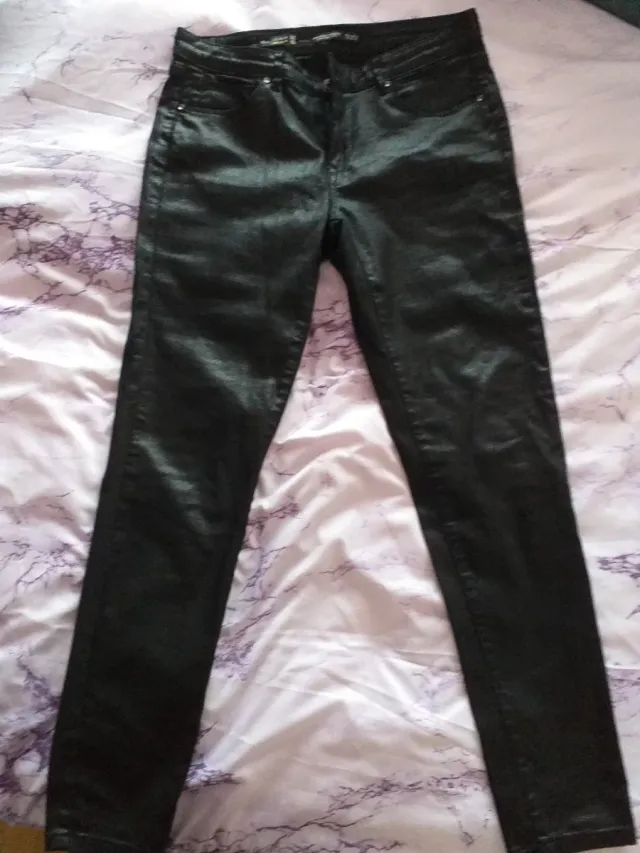 Pantalón Sfera Skinny Reptil Talla 42 Negro