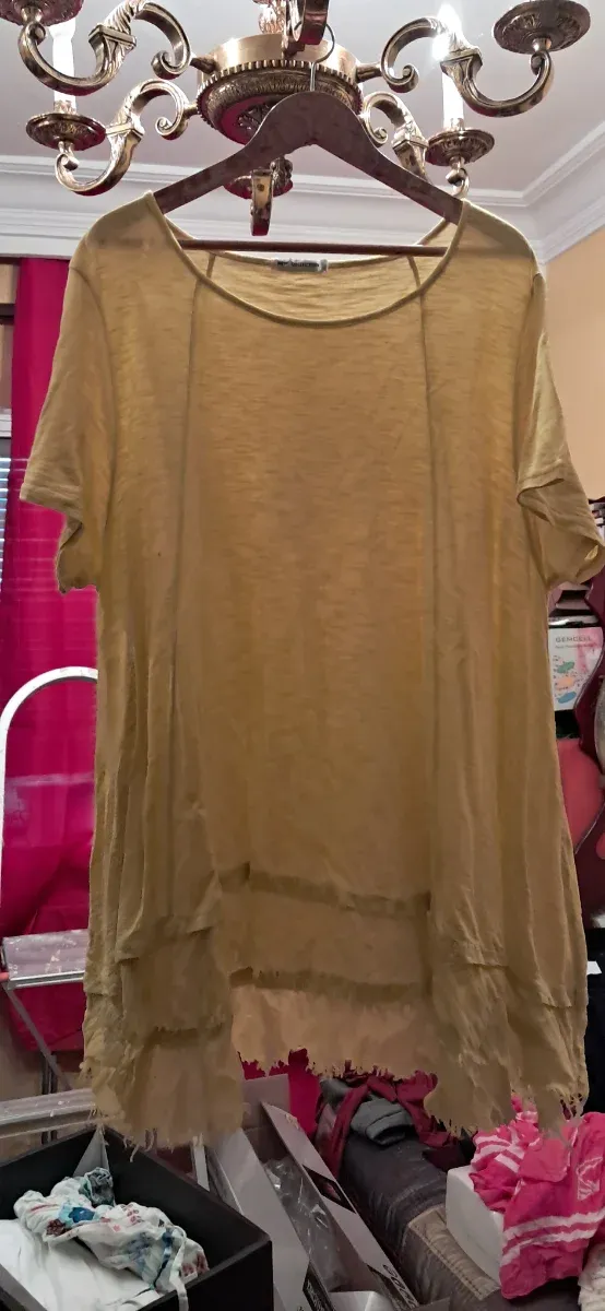 Vestido verano mostaza