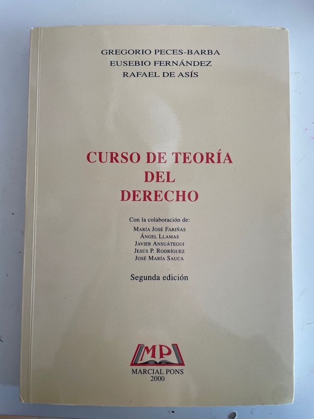 CURSO DE TEORIA DEL DERECHO.