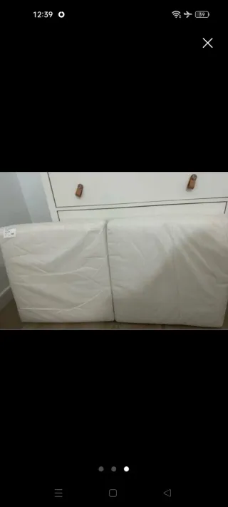 2 Cojines Ikea Negros