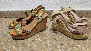 Botas marrones mujer 20€ c/u