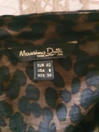 Vestido Massimo Dutti estampado