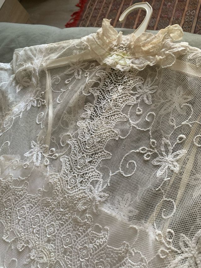 Vestido Novia Encaje Antiguo Talla 38