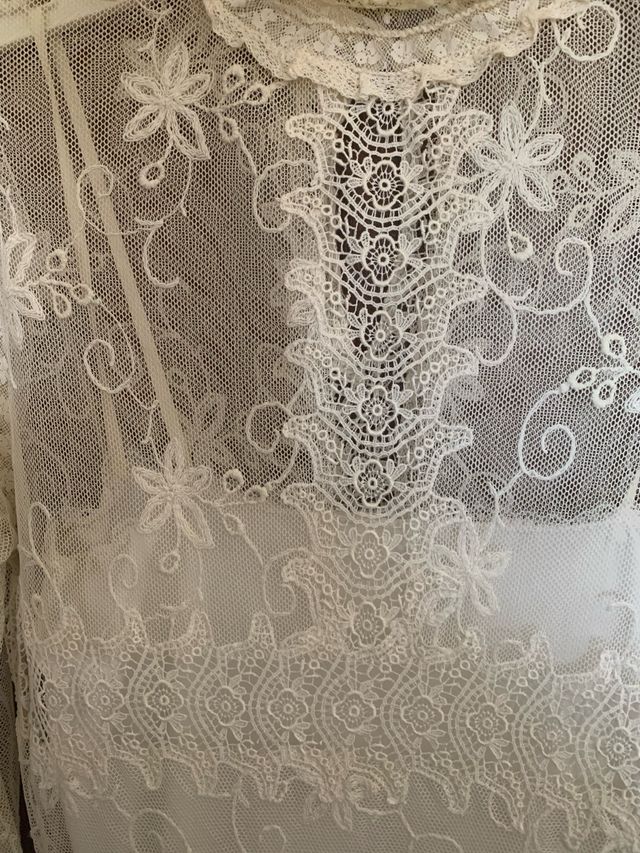 Vestido Novia Encaje Antiguo Talla 38