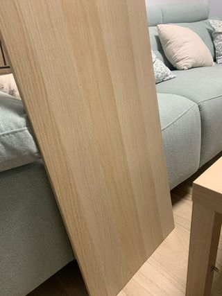 Mesa Lack Ikea efecto roble