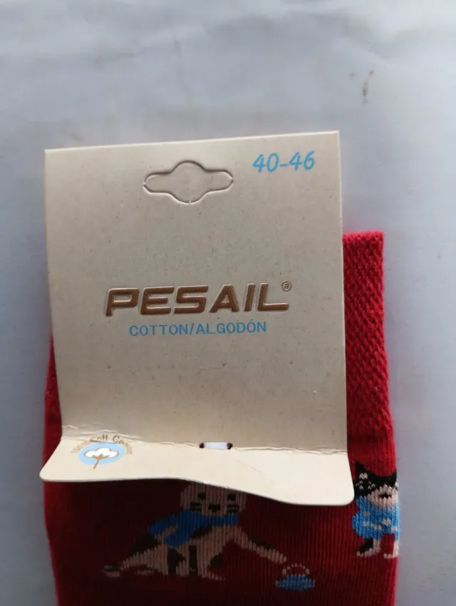 Calcetines PESAIL Algodón Gatos Talla 40-46