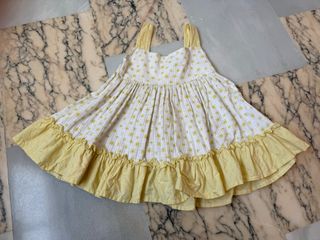 Vestido niña estampado sol amarillo