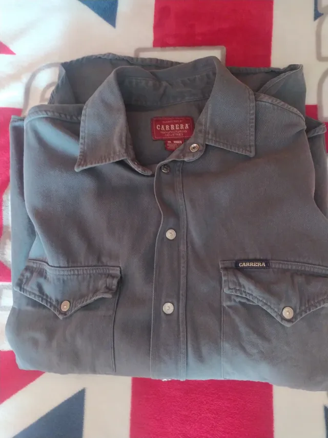 Camicia Carrera Jeans Uomo S 37-38 Grigio