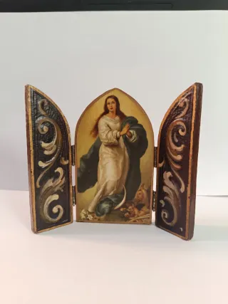 Tríptico religioso Inmaculada Concepción