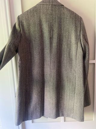 Americana Zara espiga negra y blanca