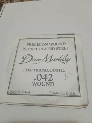 Cuerda Guitarra Eléctrica/Acústica Dean Markley .0