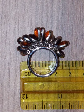 Anello Swatch con pietre arancio e viola