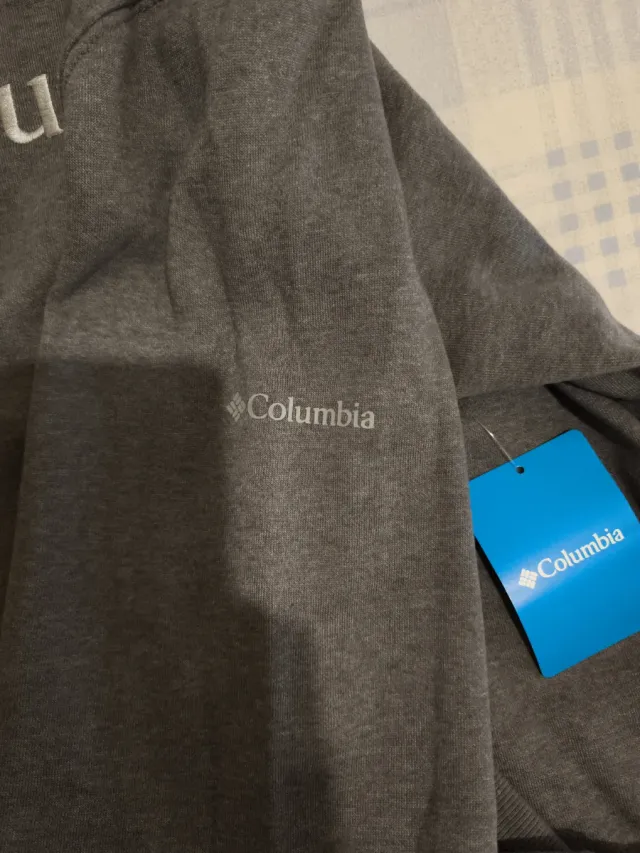 Sudadera Columbia Logo Gris Talla M