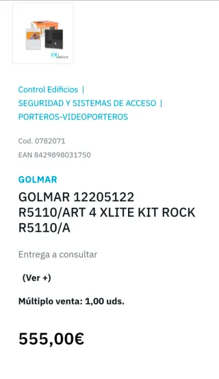 Golmar Kit Videoportero wifi