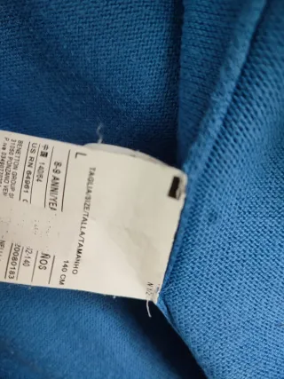 Chaqueta Benetton azul con cremallera