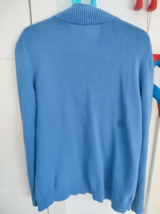 Chaqueta Benetton azul con cremallera