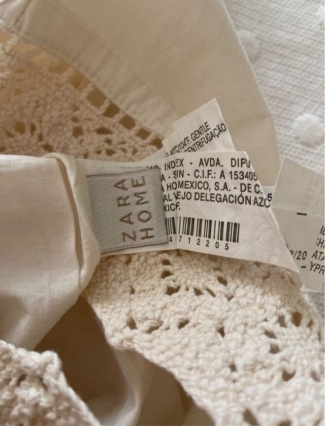 Funda de almohada 30x50cm bordada