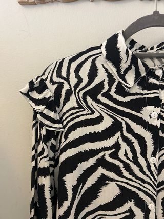 Vestido estampado cebra talla L