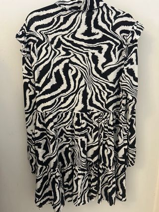 Vestido estampado cebra talla L