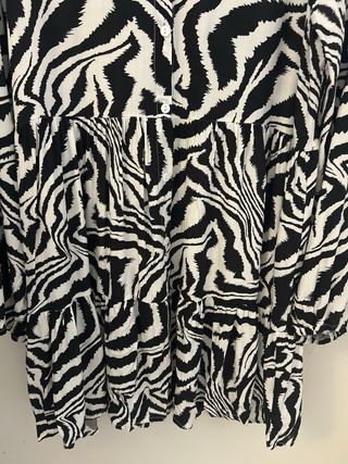 Vestido estampado cebra talla L