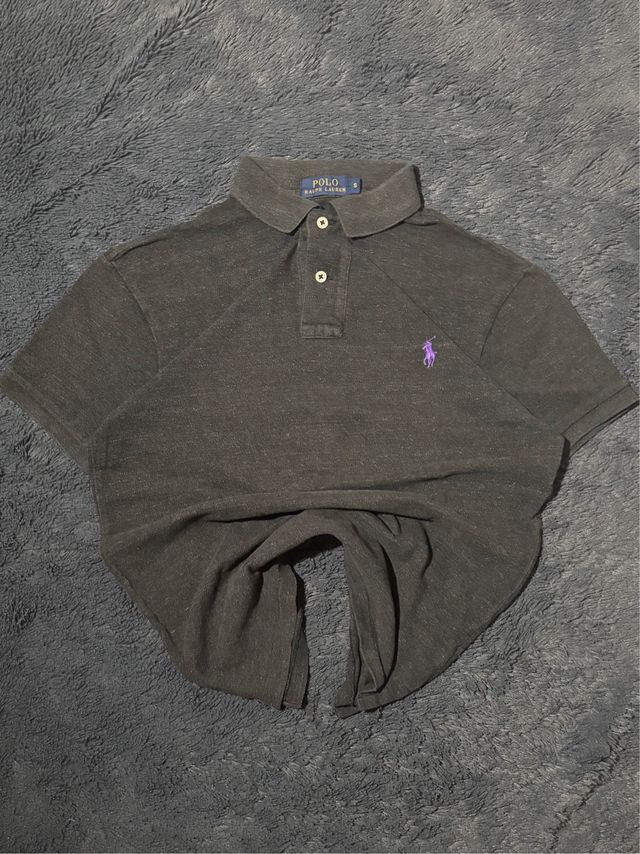 Polo Ralph Lauren Size S Gris Jaspeado Logo Morad