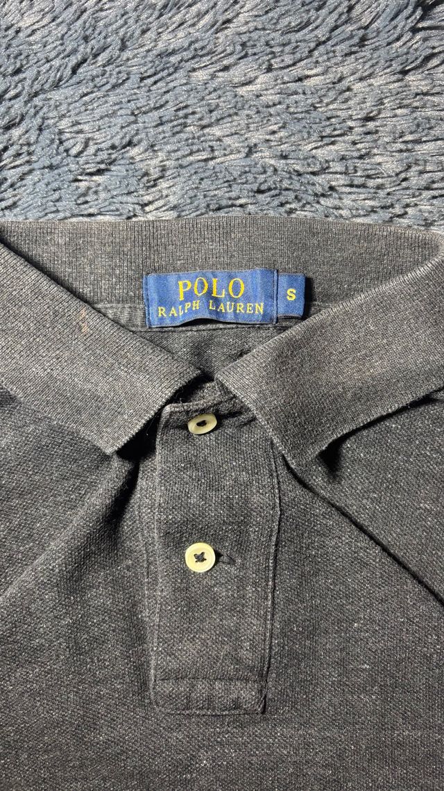 Polo Ralph Lauren Size S Gris Jaspeado Logo Morad