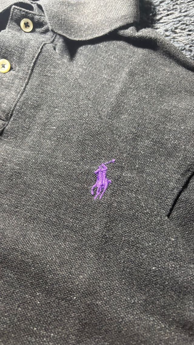 Polo Ralph Lauren Size S Gris Jaspeado Logo Morad