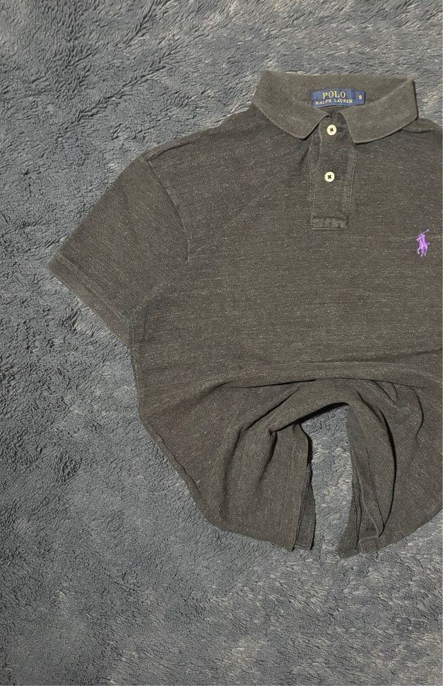 Polo Ralph Lauren Size S Gris Jaspeado Logo Morad