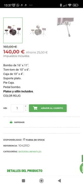 Batería Jinbago pequeña no acepto oferta( bloqueo)