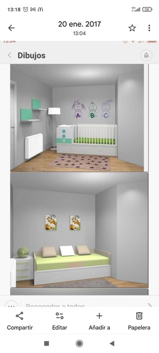 Dormitorio infantil convertible