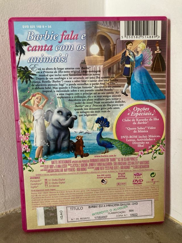 Barbie em a Princesa da Ilha DVD em Castellano