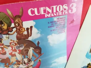 Lote 4 Discos Vinilo Cuentos Infantiles