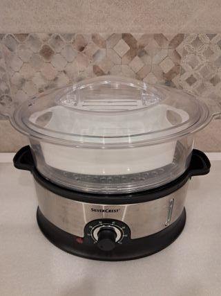 Vaporera Cocedero al vapor Silvercrest 3 Niveles.