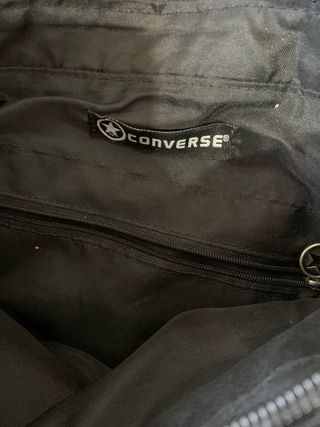 Bolso de Hombro Converse Negro Blanco vintage