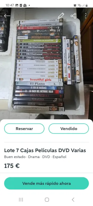Lote 500+ Películas vari bonifico 30€ recogen