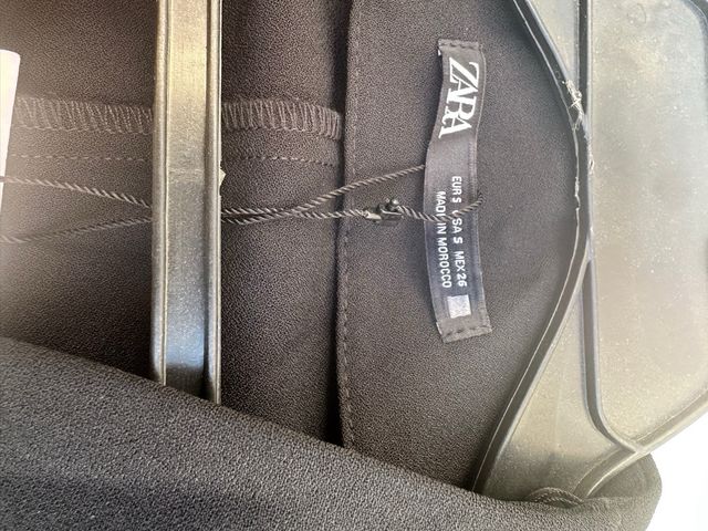 Vestido negro tipo blazer