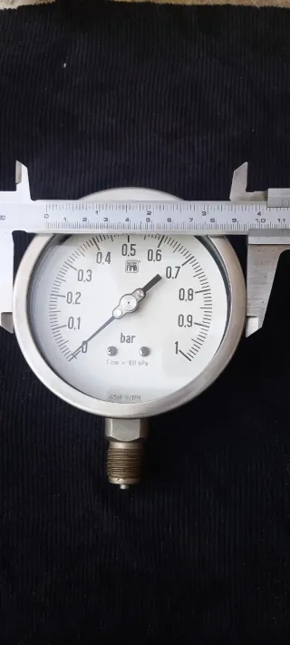 Manómetro industrial 0-1 BAR