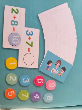 Juego educativo de números y sumas
