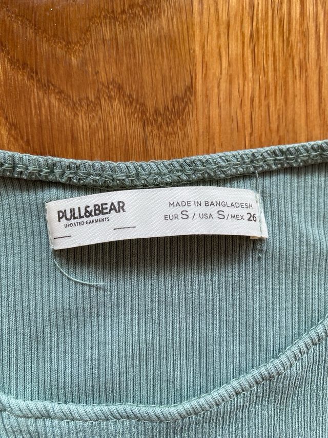 Top Pull&Bear verde talla S