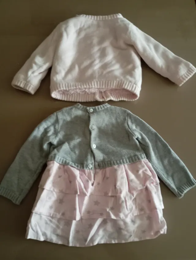 Conjunto Ropa Bebé: Chaqueta y Vestido Estrellas