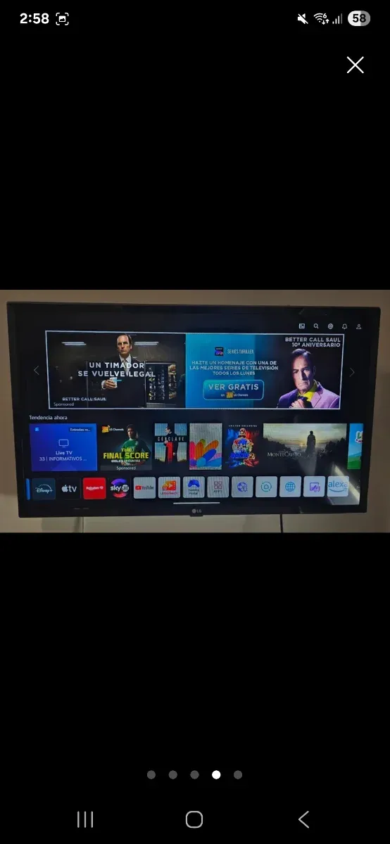 Televisor LG LED Negro