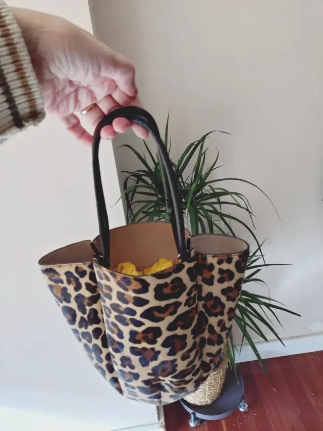 Bolso Zara estampado leopardo
