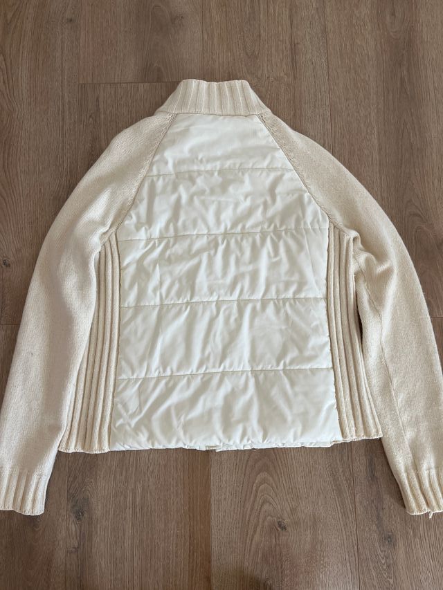 Chaqueta Lacoste Beige y Blanca  de mujer